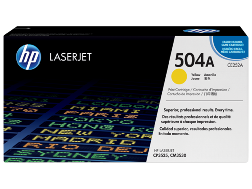 504A Toner Color Cyan HP Laserjet CP3525-CM3530