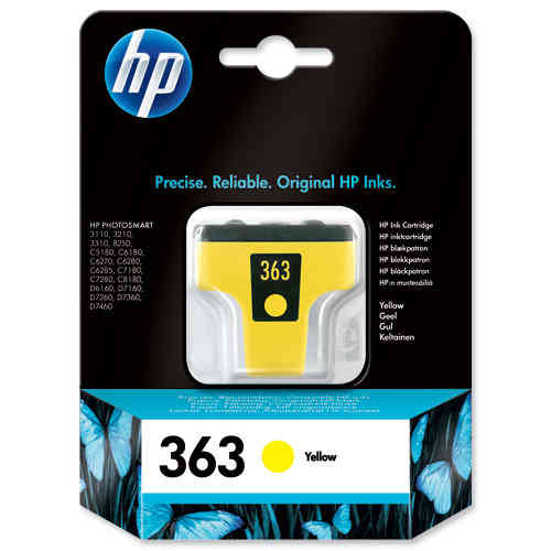 363 Tinta Color Amarillo HP Photosmart 3210-3310-8250