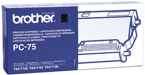 Cartucho y Bobina BROTHER Fax T-104, T-106