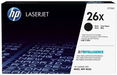 26X Toner Negro HP Laserjet M402-M426, 9.000 páginas aprox.
